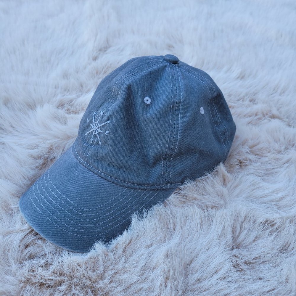 Dad Hat - Unique Hand Embroidered Compass - Picture 2 of 5